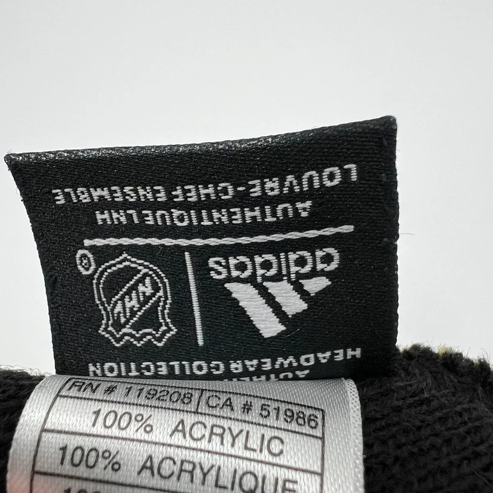 Adidas LA Kings NHL Camo Striped Beanie Knit Hat Green Grey OSFA